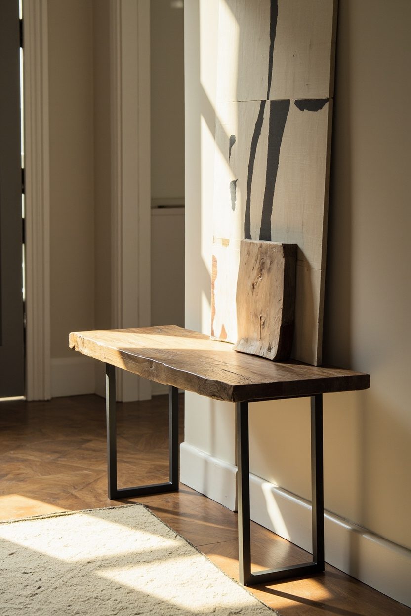 Slim-Leg Rustic Entryway Table