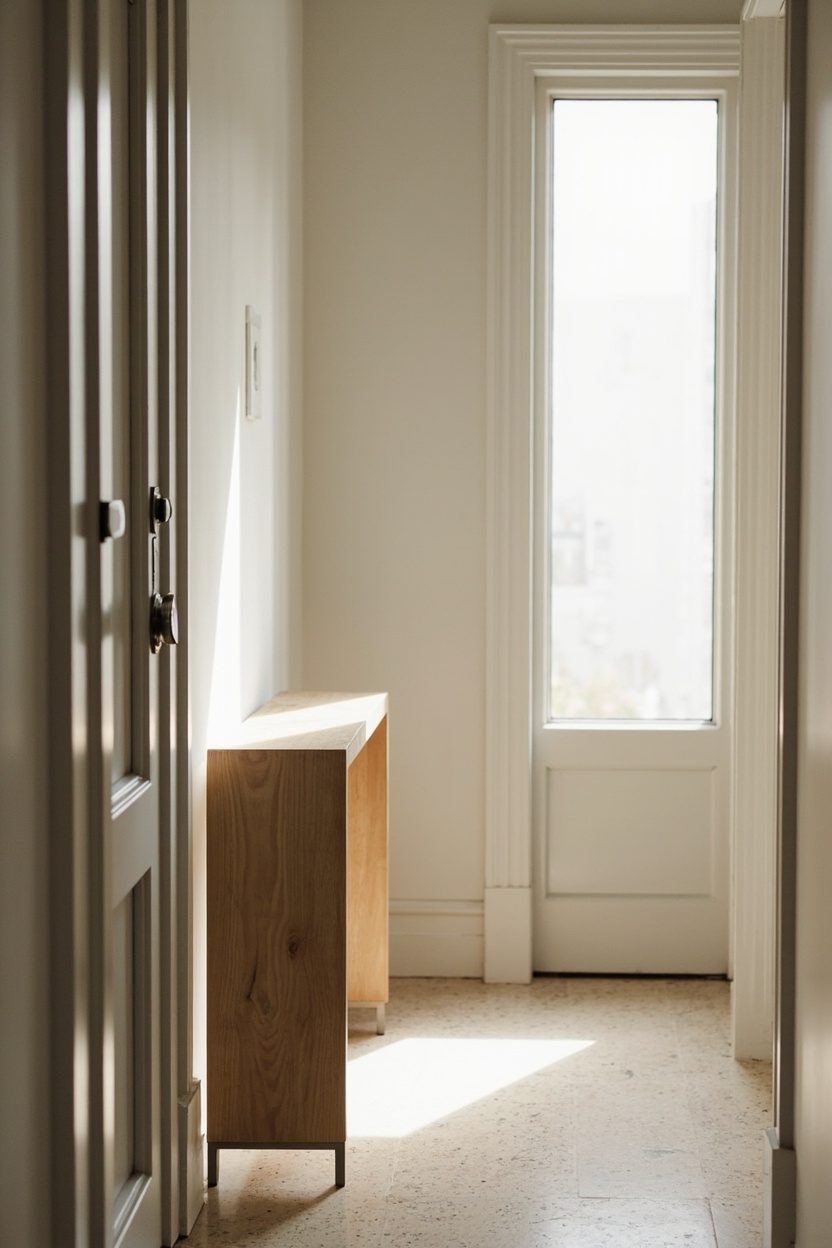 Small Hallway Thin Entryway Table