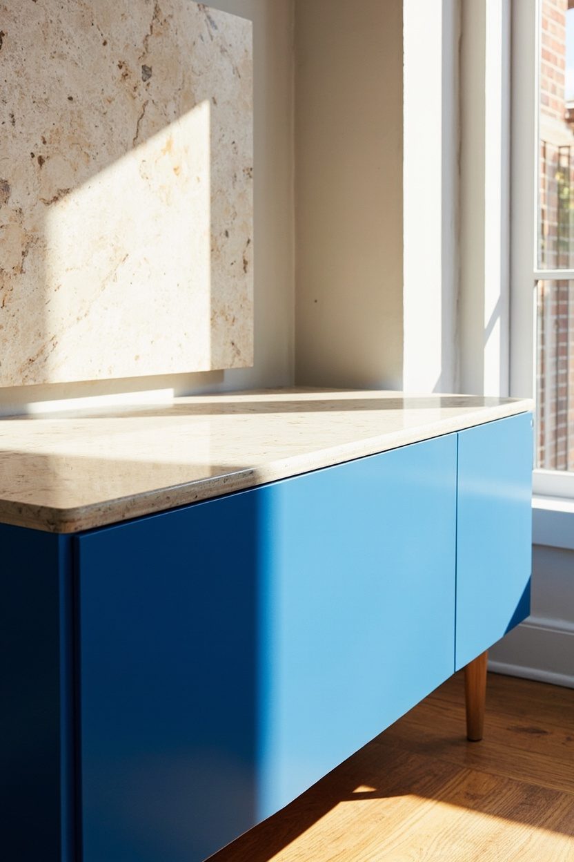 Stone-Top Sideboards With Texture