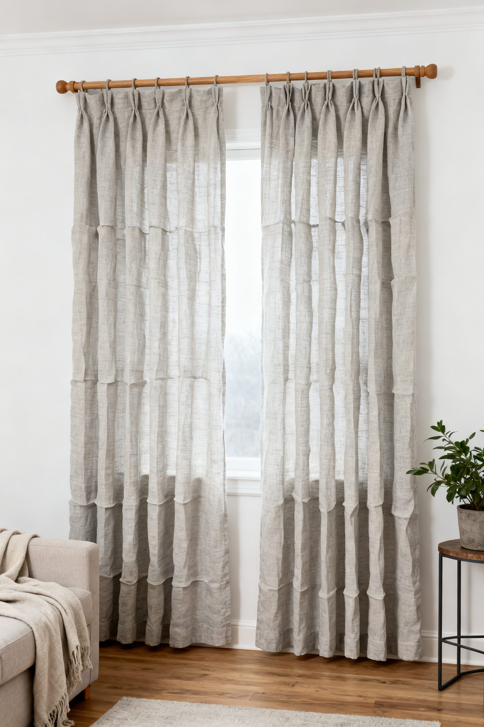 Swap In Pleated Linen Drapes