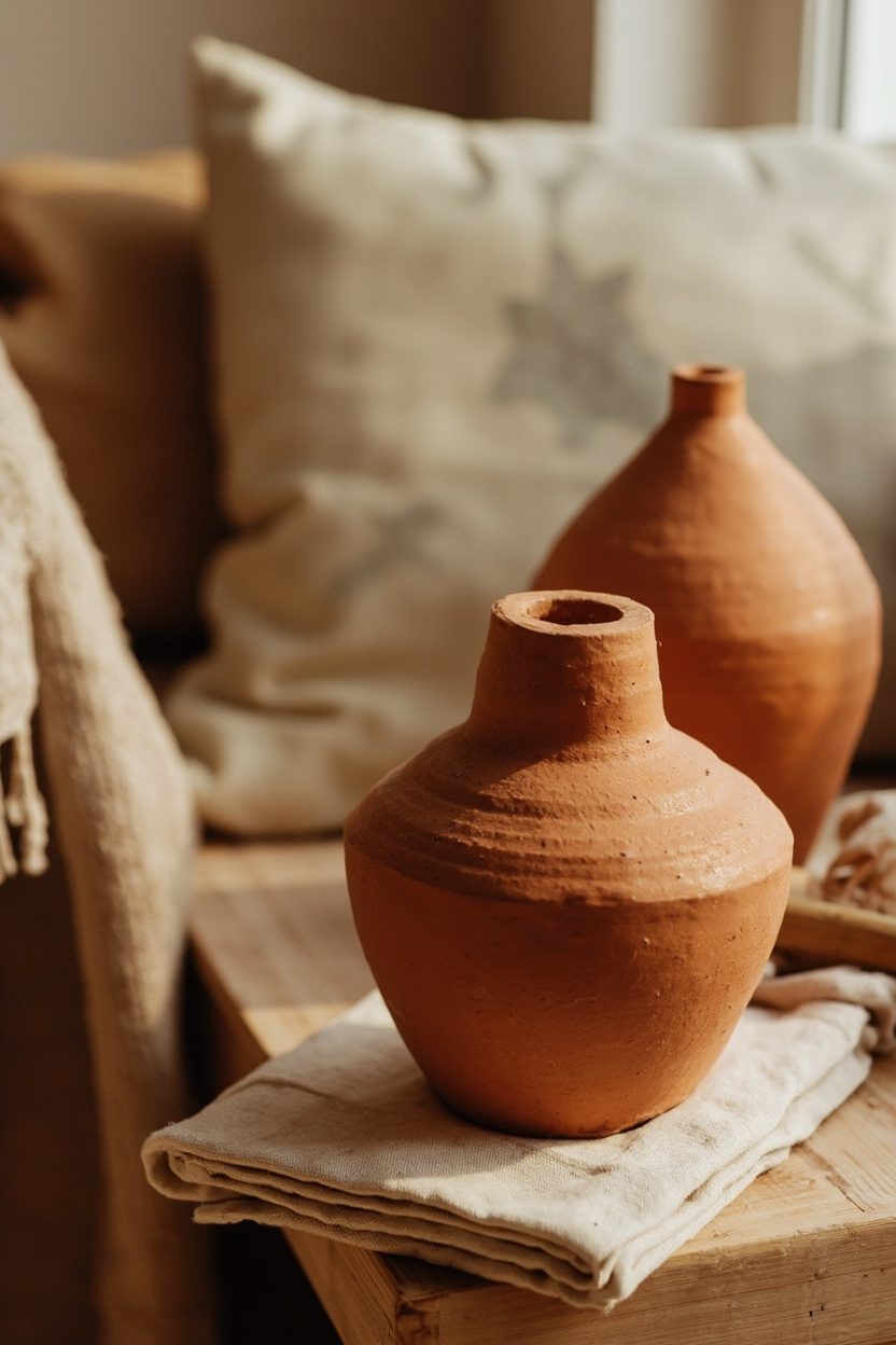 Terracotta Table Vases for Cozy Corners