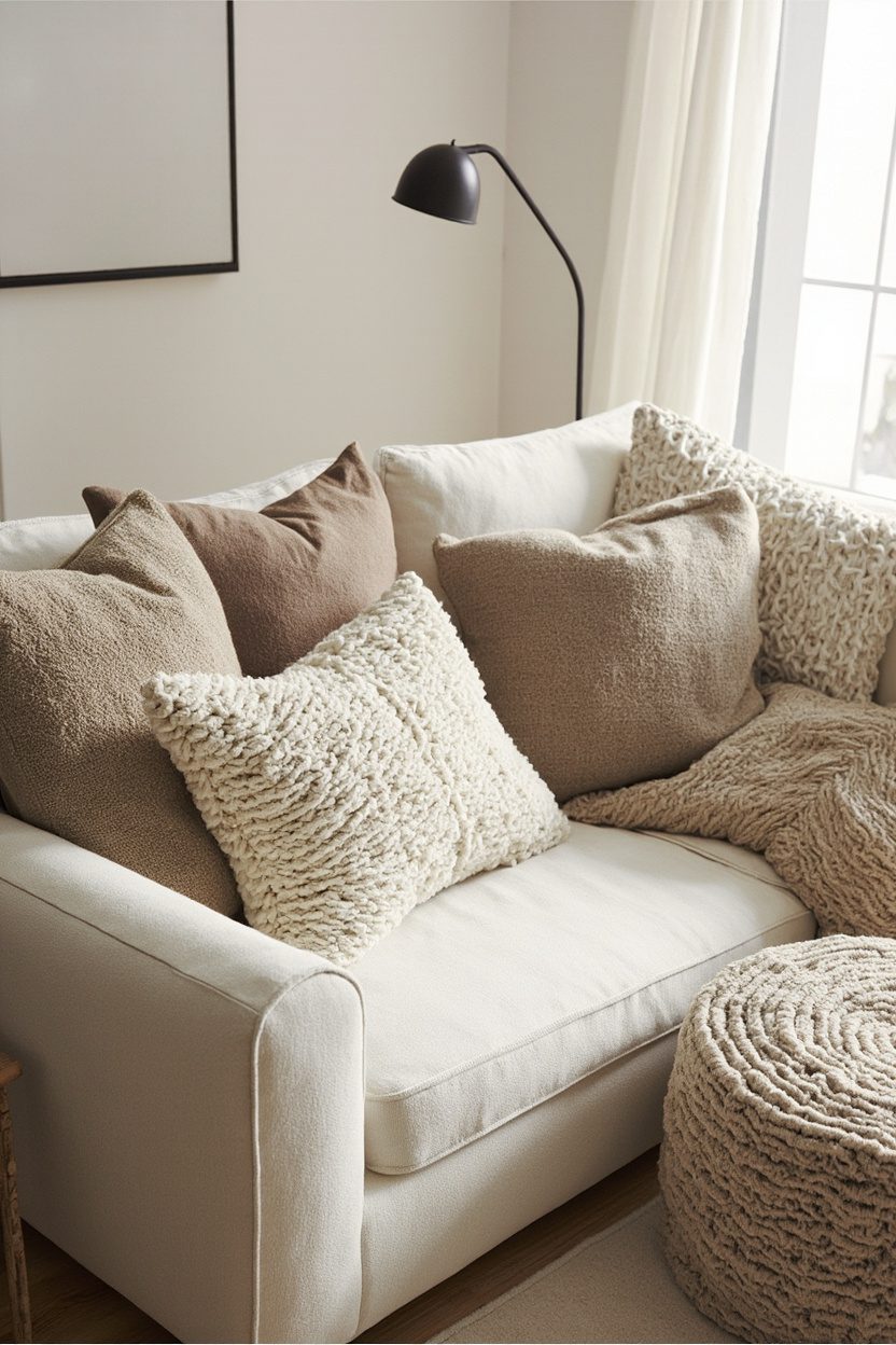 Textured Neutrals on Modular Sectional