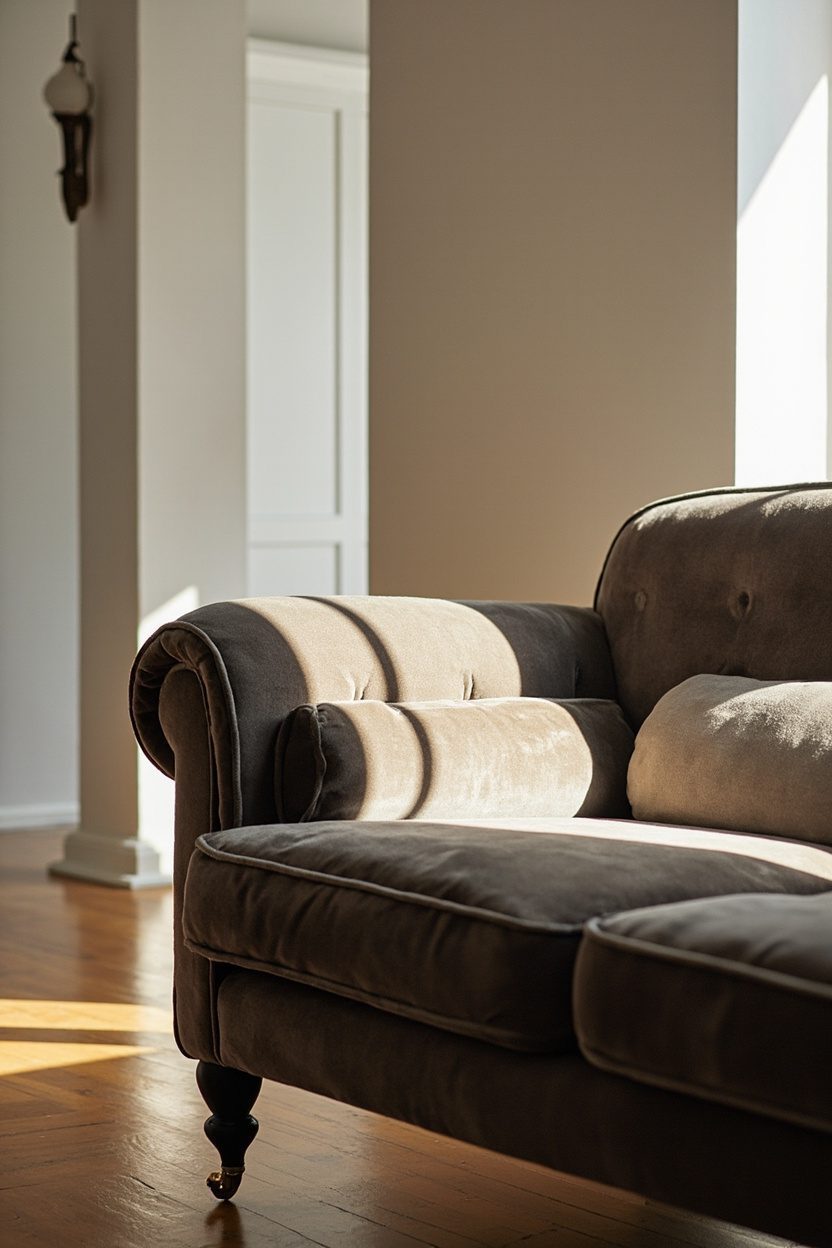 Velvet Statement Sofa