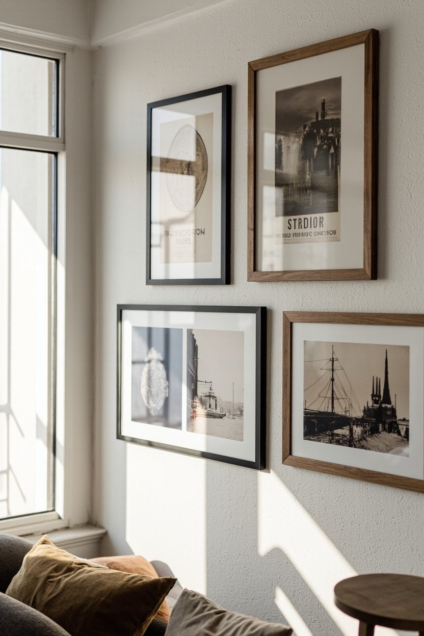 Vintage Posters in Modern Frames