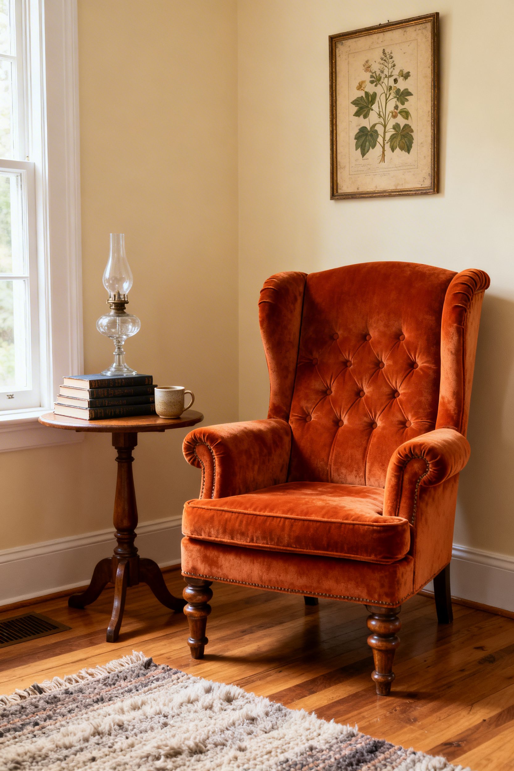 Vintage Wingback Corner