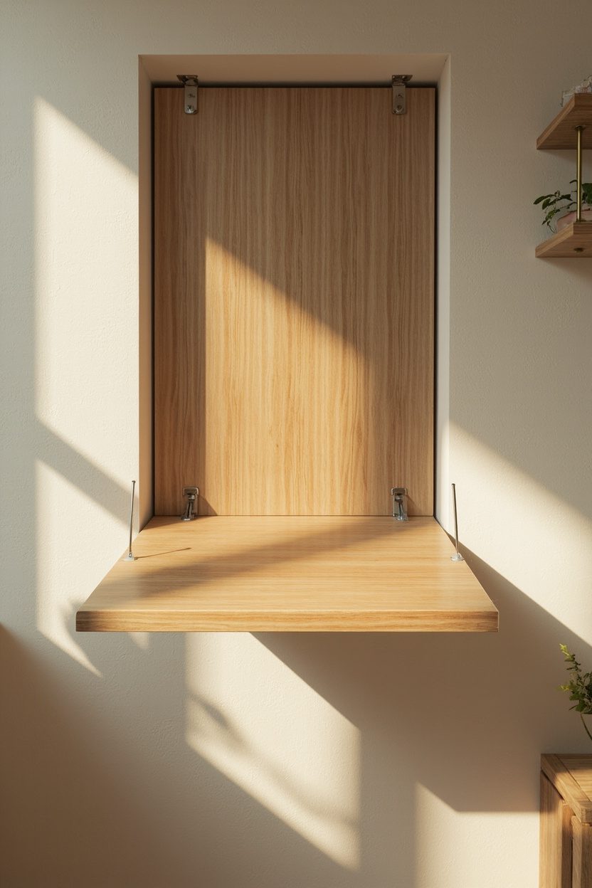 Wall-Mounted Foldaway Desks