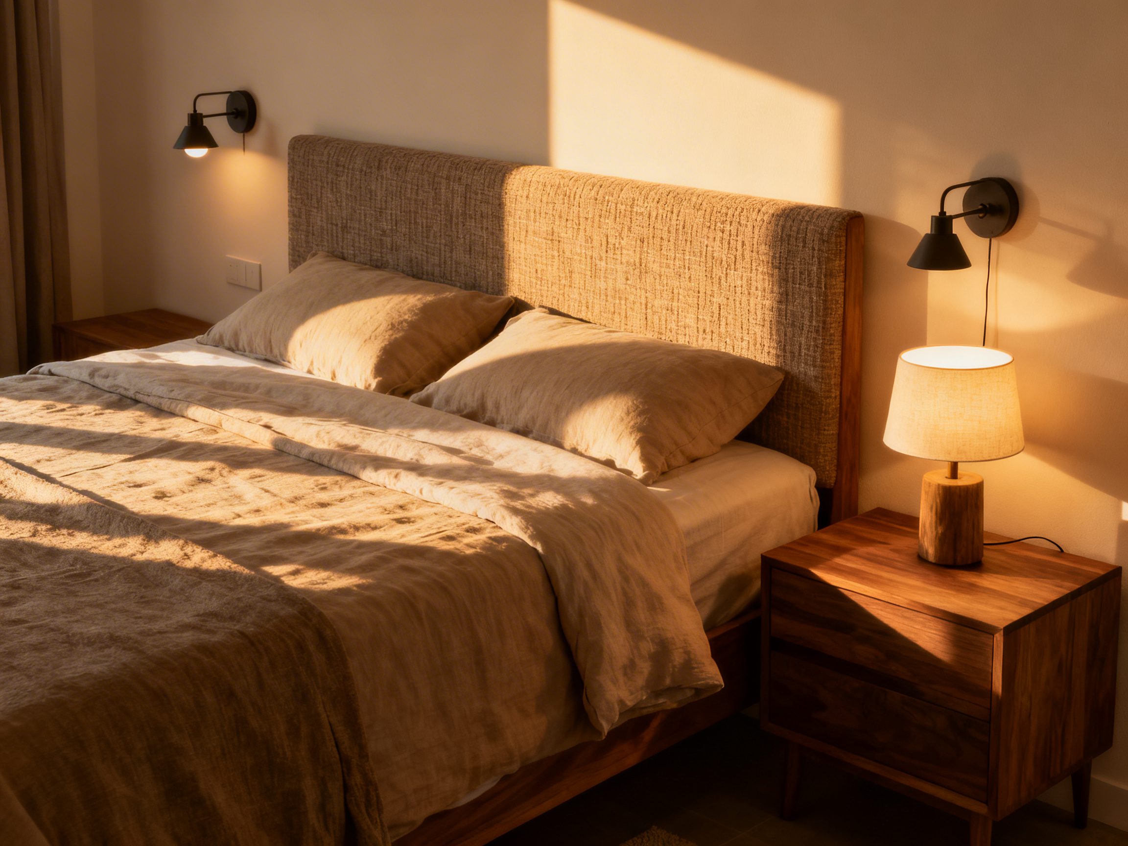 Wall-mounted bedside lights vs table lamps