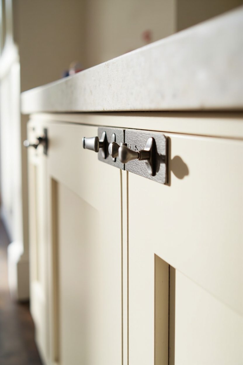 Antiqued Nickel Icebox Latches