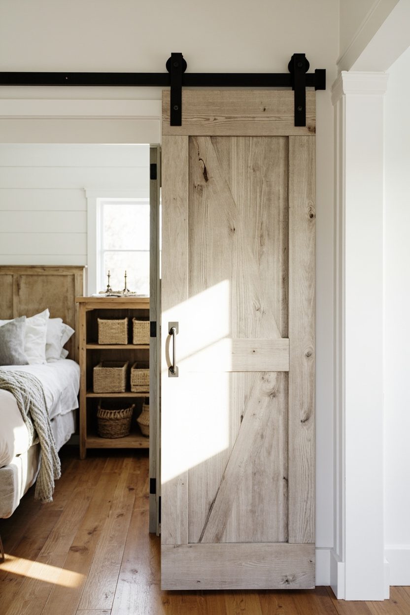 Barn Door Closet with Quiet Glide