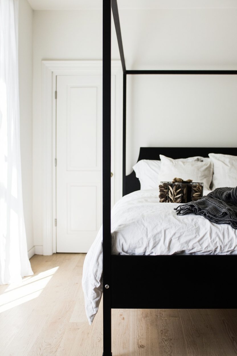 Black Iron Canopy Bed Frames