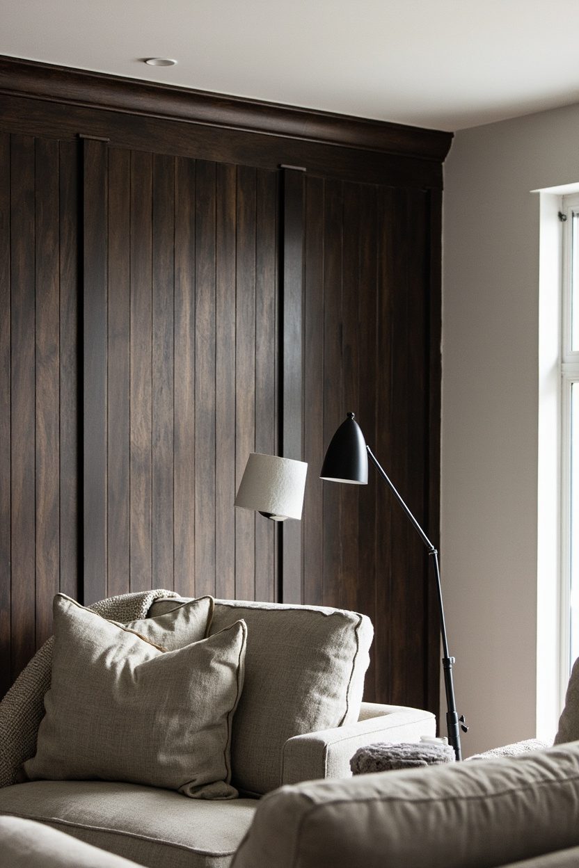 Board-and-Batten in Espresso Stain