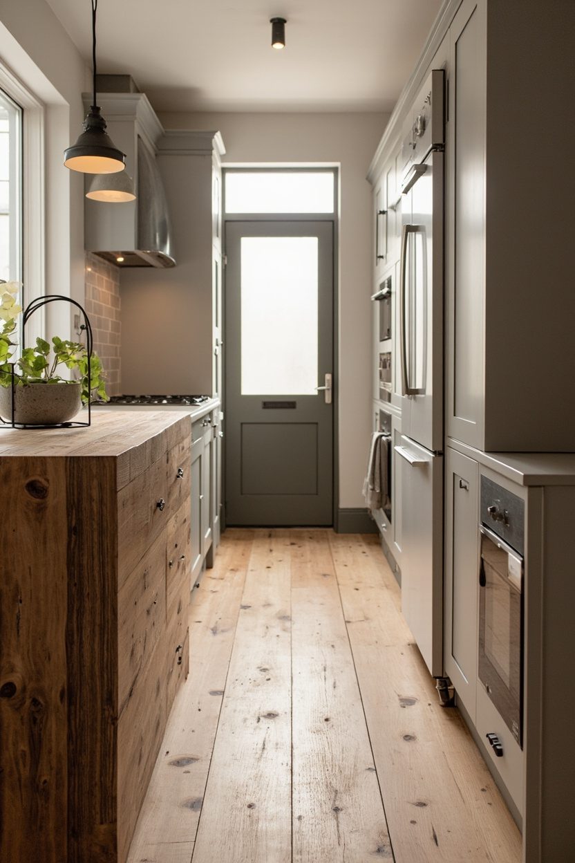 Butcher block waterfall run