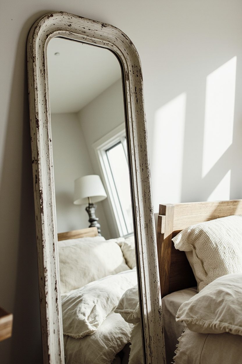 Chippy Painted Mirror
