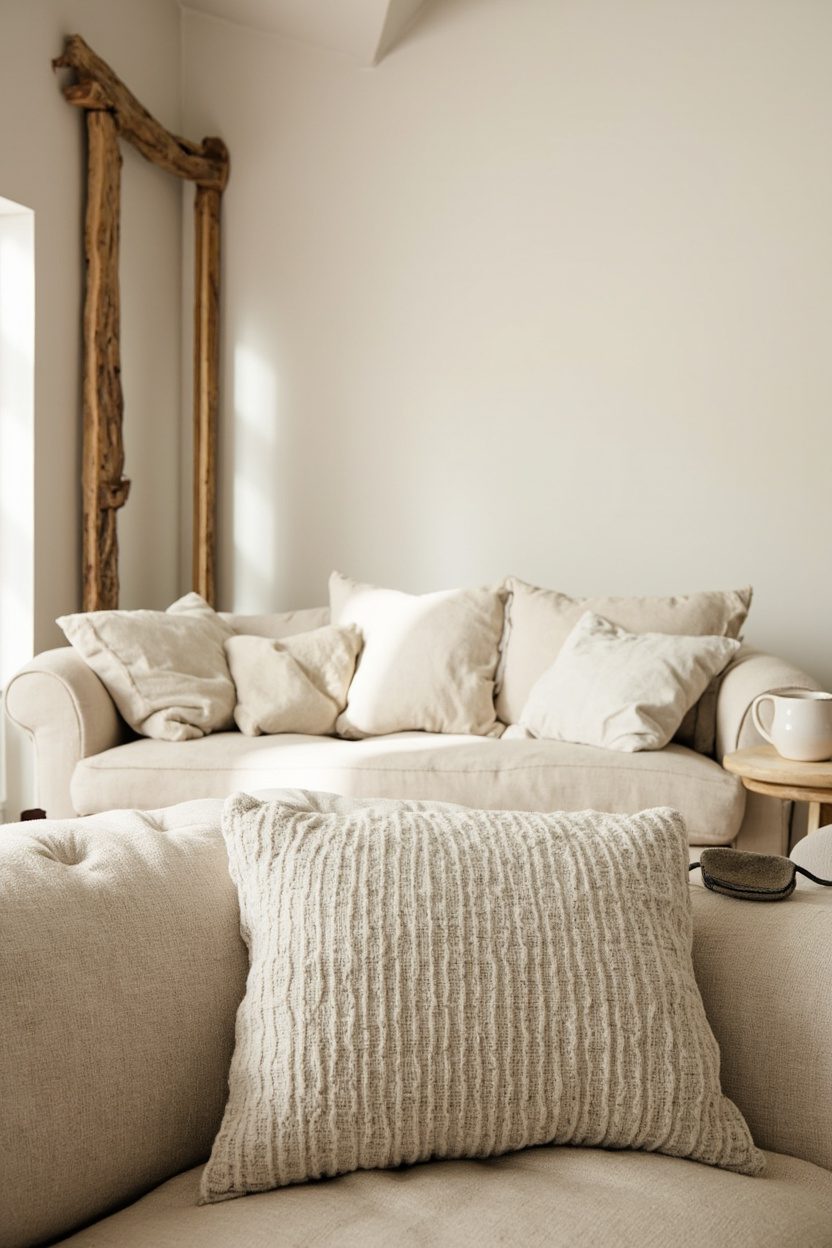 Creamy Linen Sofas