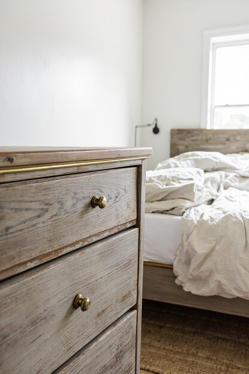 Distressed Wood Dresser