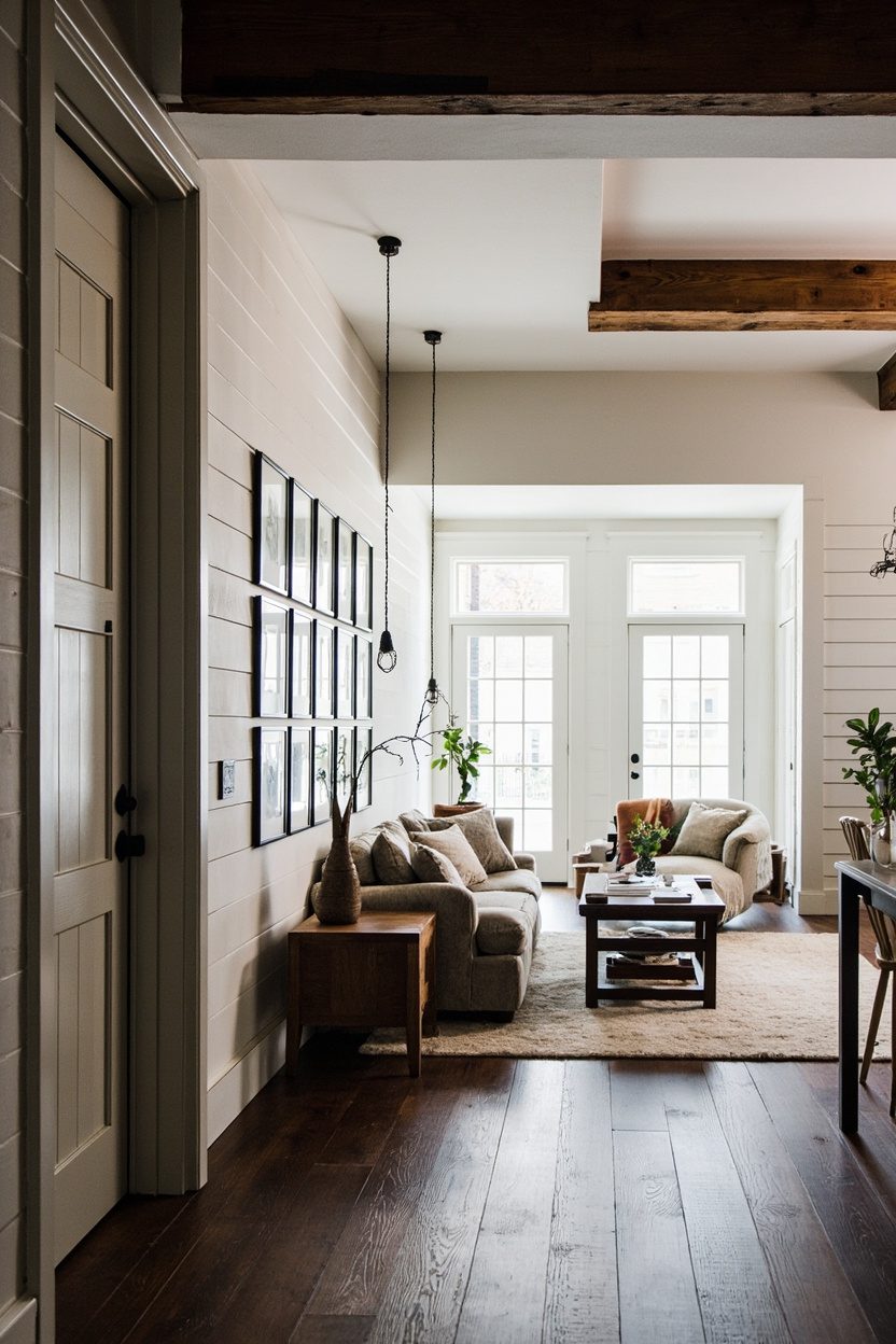 Gallery Walls on Shiplap Panels