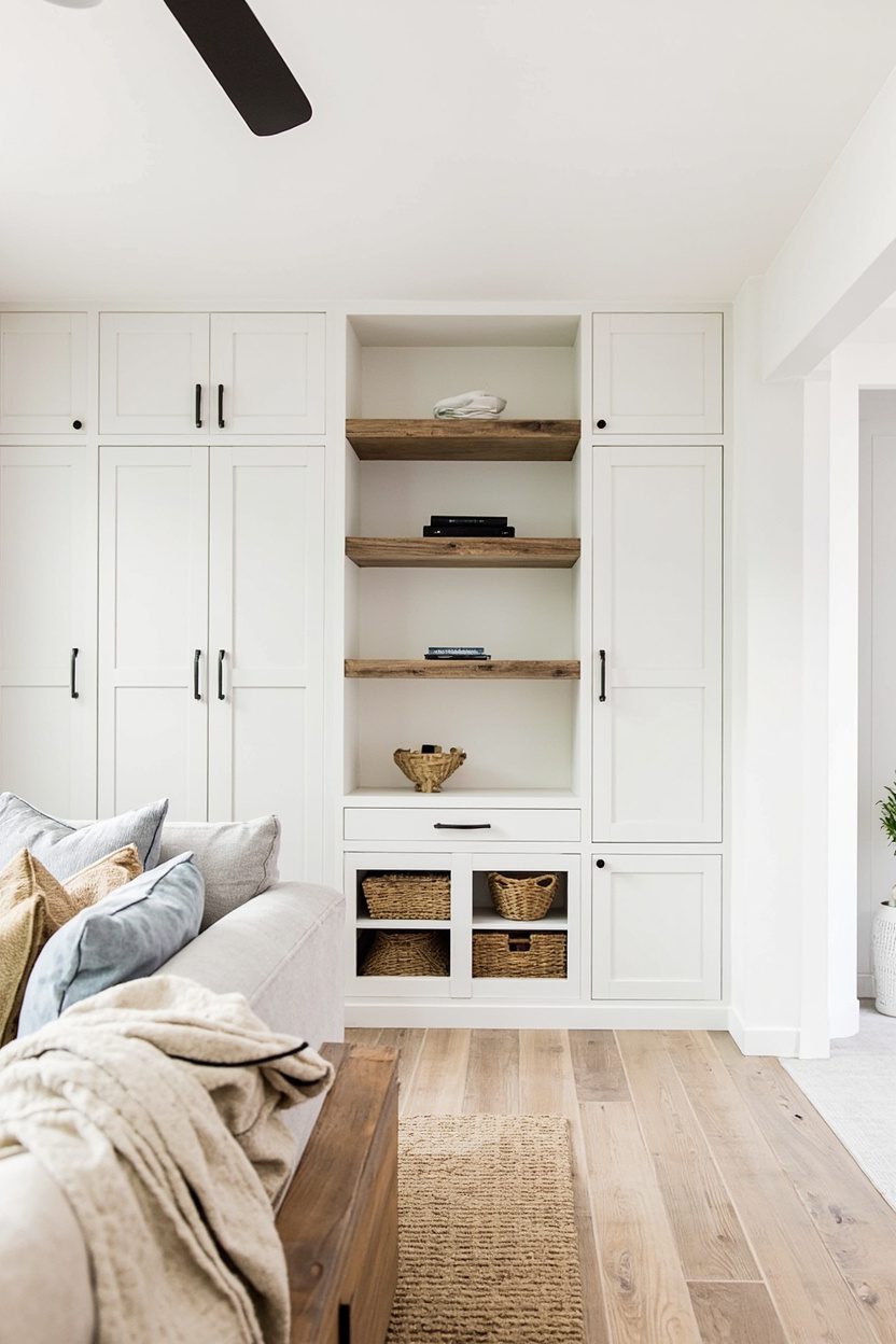 IKEA Cabinets, Farmhouse Built‑Ins