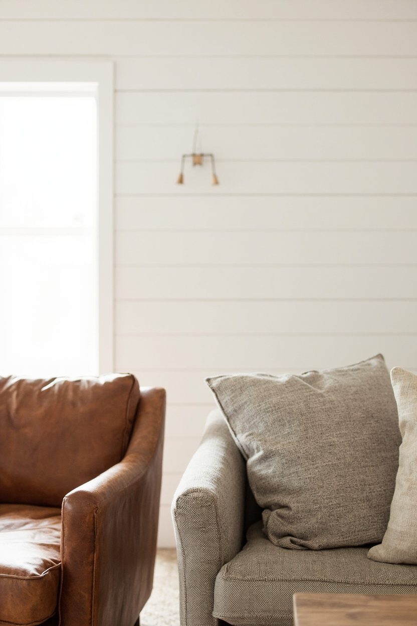 Leather and Linen Mix