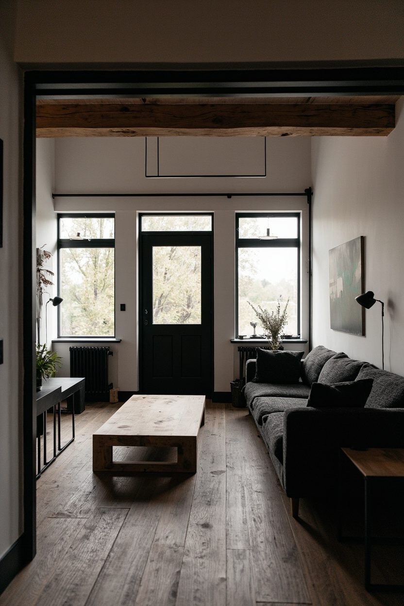 Matte Black and Oak Accents