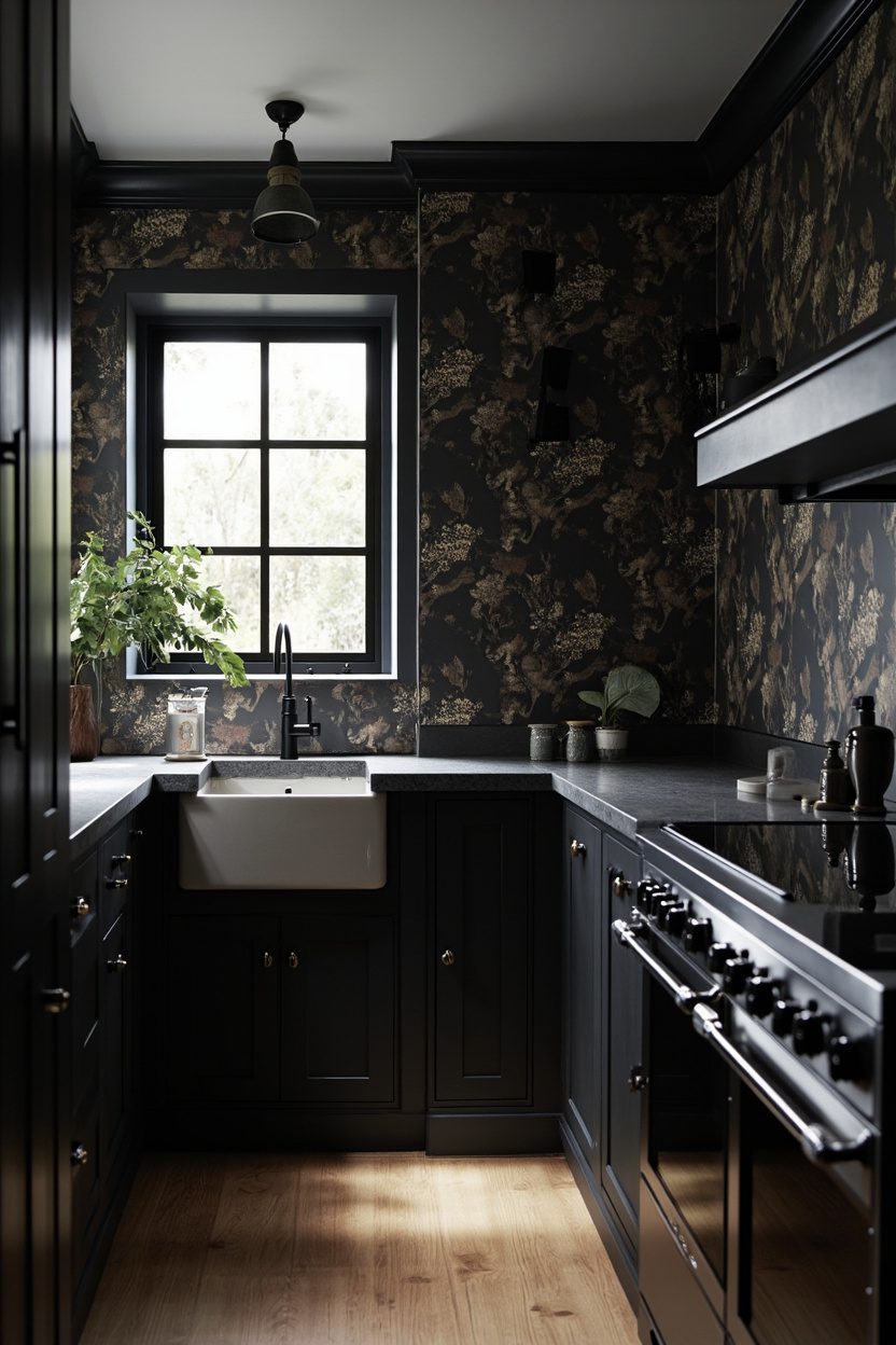 Moody Floral Wallpaper