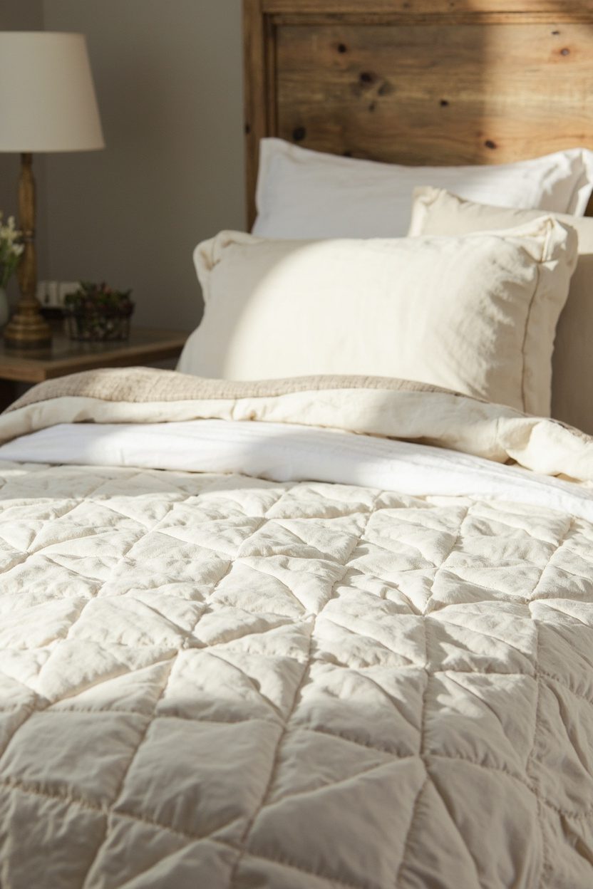 Neutral Linens with Quilted Texture