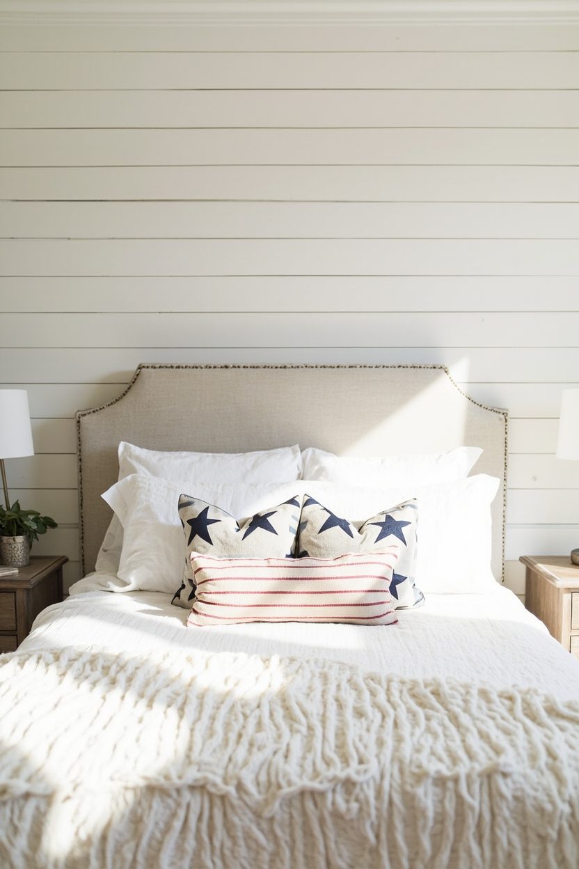 Neutral Shiplap With Americana Accents
