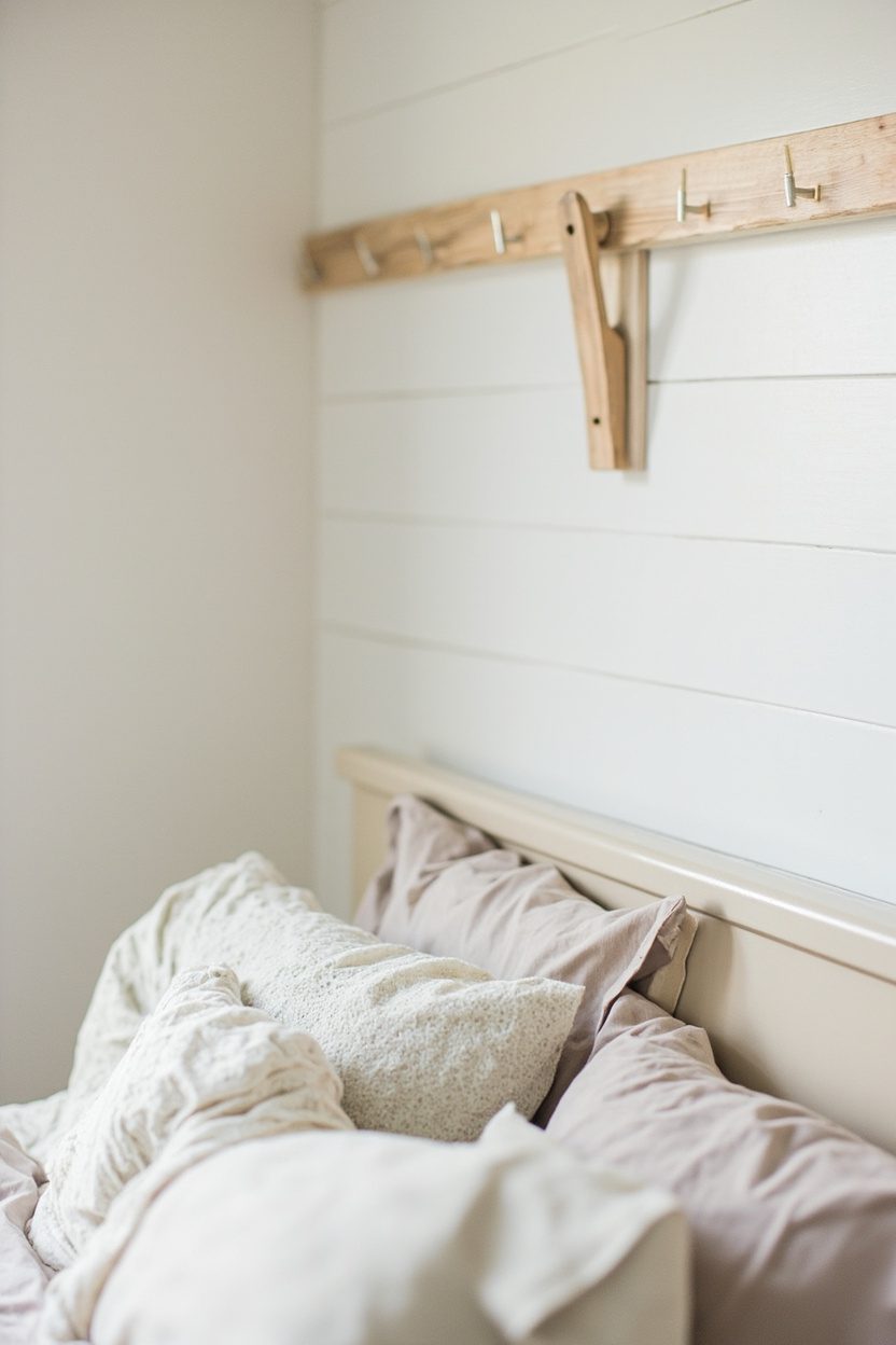 Shiplap Accent Wall and Peg Rail