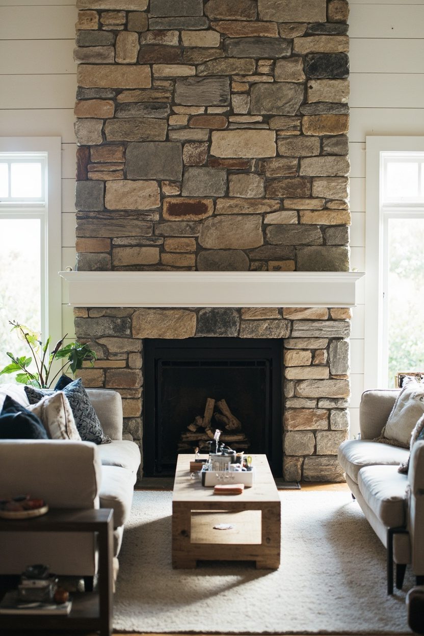 Stone Fireplace Surround
