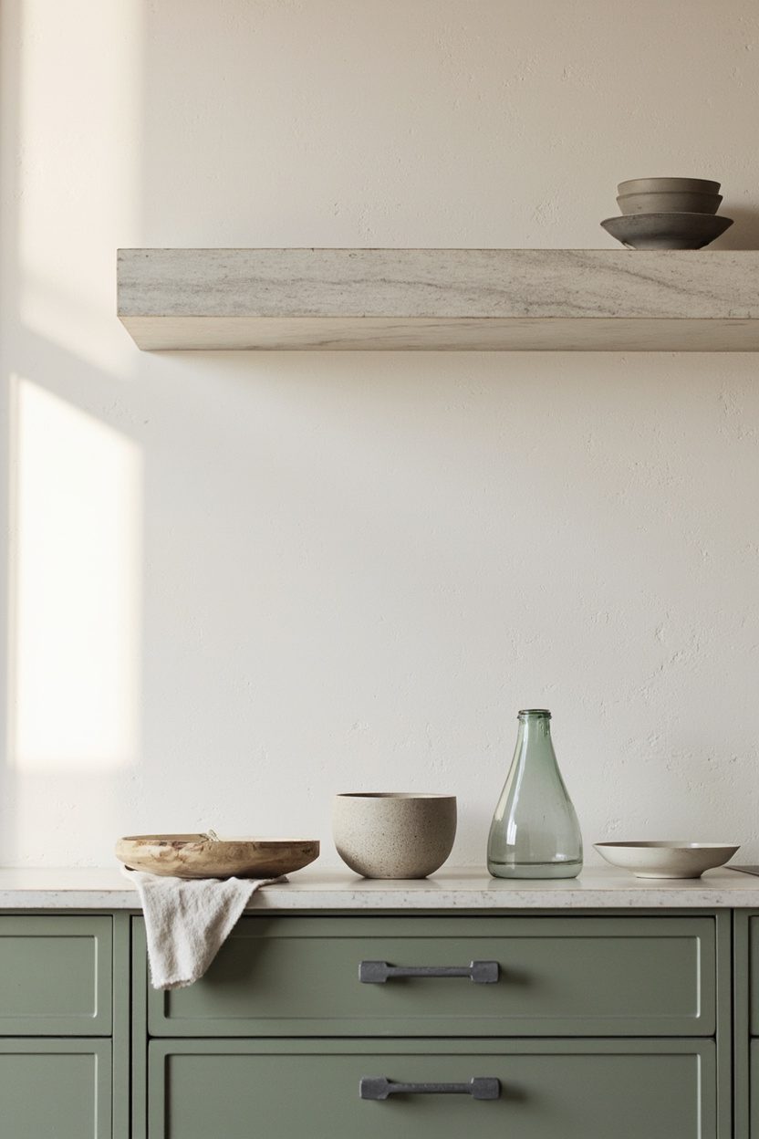 Stone shelf ledge as “upper”