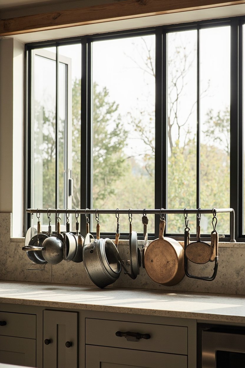 Tall Windows, Iron Pot Rails
