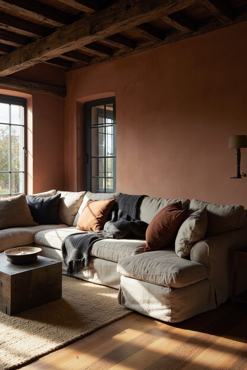 Terracotta, Oat, and Charcoal Palette