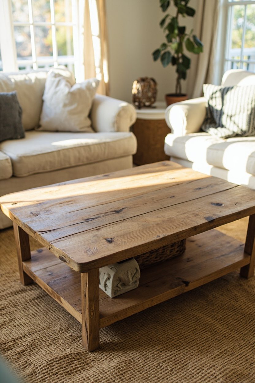 Thrifted Wood Coffee Tables