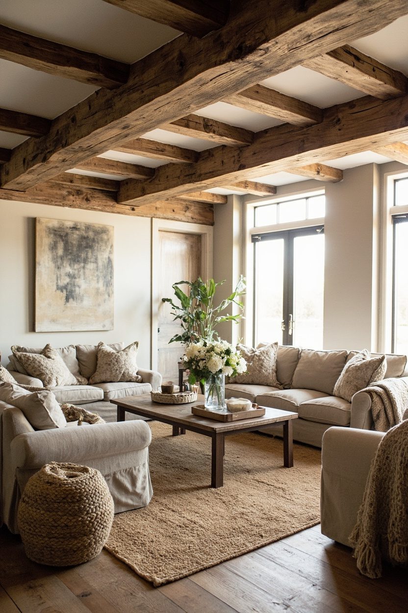 Weathered Beams, Woven Texture Mix