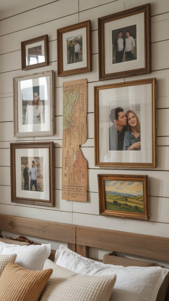 Gallery Wall Of Couple Keepsakes