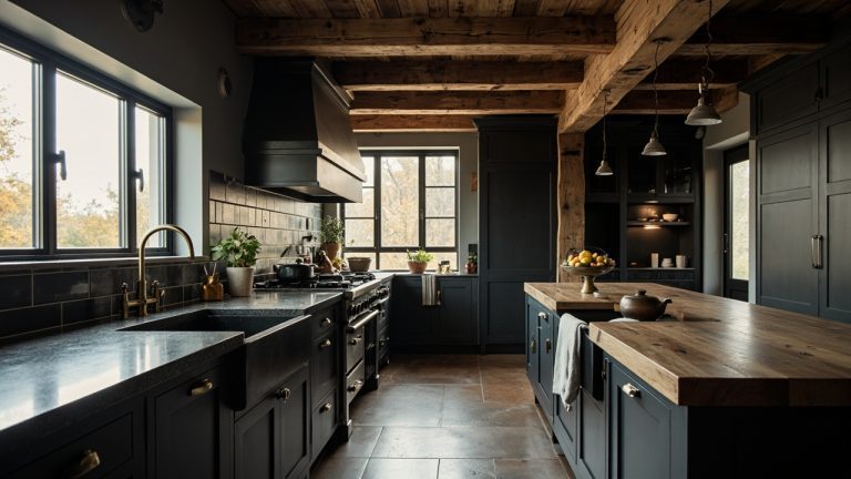 farmhouse dark kitchen ideas Design Trends