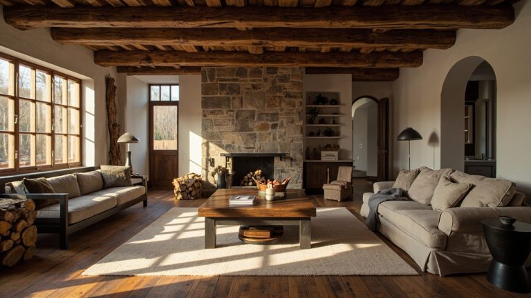 farmhouse dark wood living room Design Trends