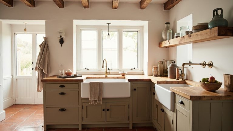 farmhouse kitchen no upper cabinets Design Trends