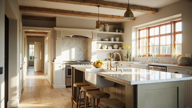 10 Farmhouse Kitchen Ideas for Open-Plan Layouts farmhouse open plan kitchen Design Trends