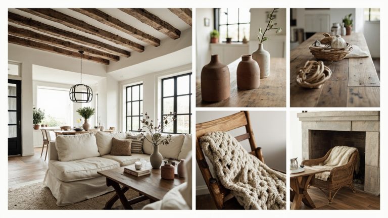 farmhouse open plan living room Design Trends